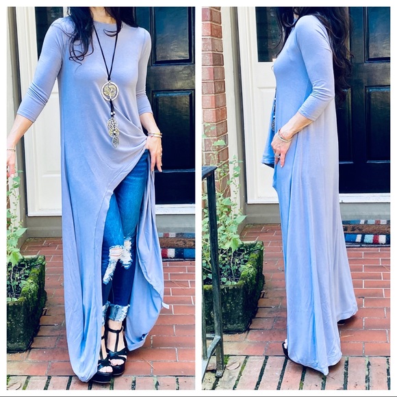 Best selling high low Lavender tunic dress - Picture 2 of 9